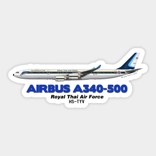 Airbus A340-500 - Royal Thai Air Force Sticker